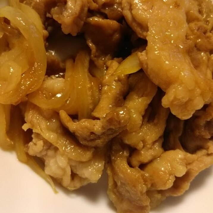 豚肉と玉ねぎの甘辛炒め